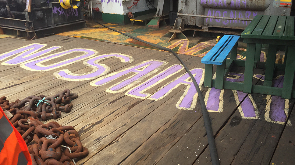 On the PSD2 ship, crew unpaid and supported by AoS Durban port chaplain Fr Herman Giraldo